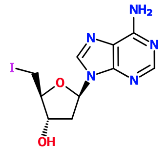 (image for) MC085452 5-(6-Amino-purin-9-yl)-2-iodomethyl-tetrahydro-furan-3-ol